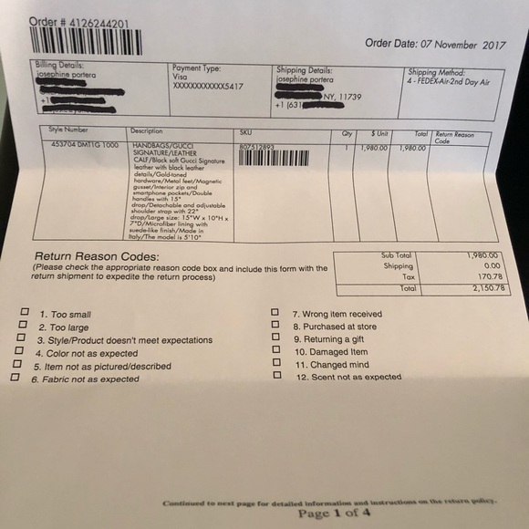 A Gucci leather handbag - Picture 5 of 5